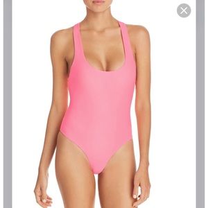 Tiger Mist neon pink bodysuit NWT